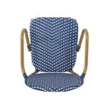 Barstool Navy Blue Wicker