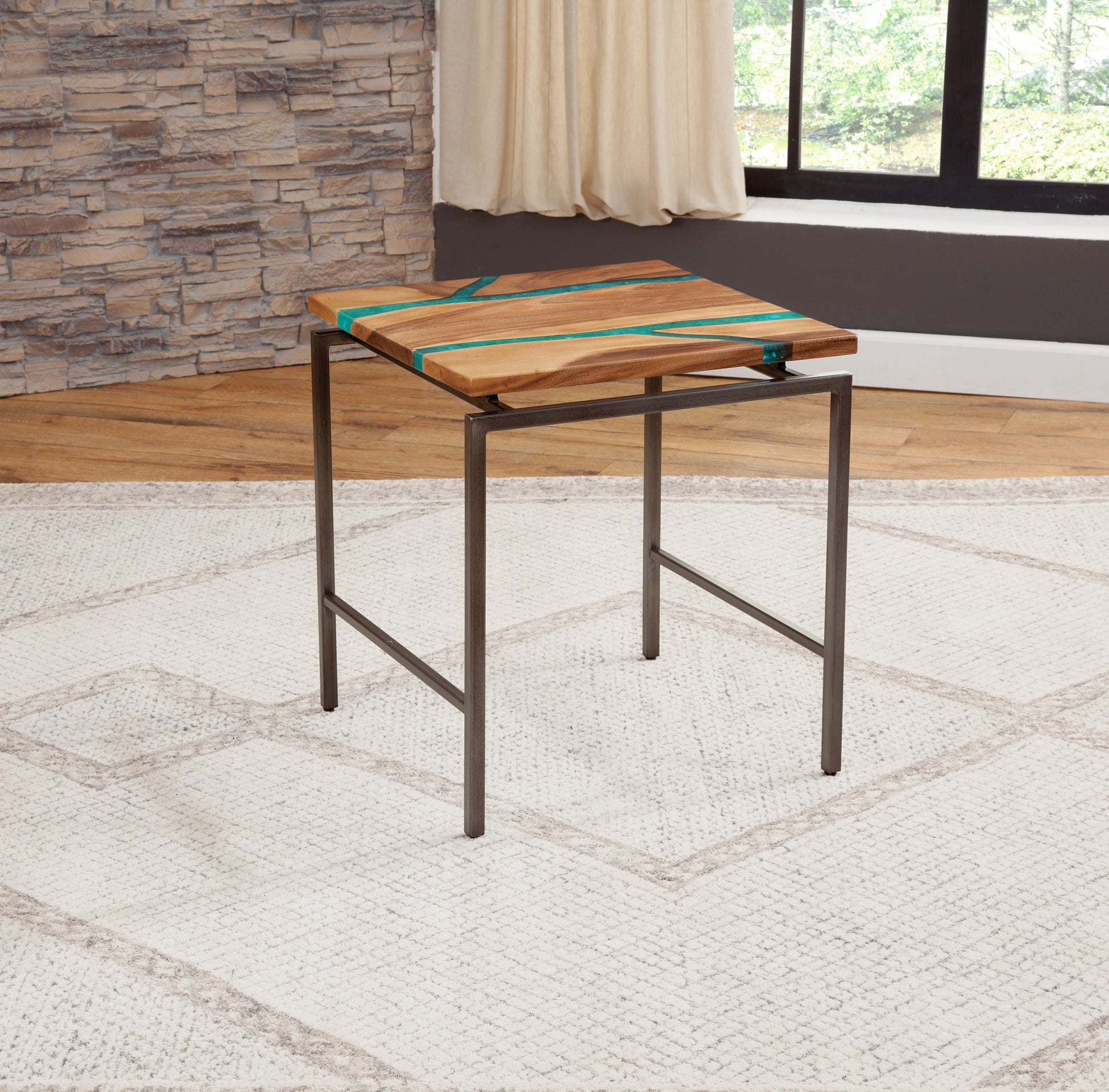 Tamra 3 Piece Occasional Table Set Brown Brown Iron