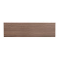 Rustic Industrial Design Demilune Shape Textured Metal Distressed Wood Console Table Dark Brown Dark Brown Mdf