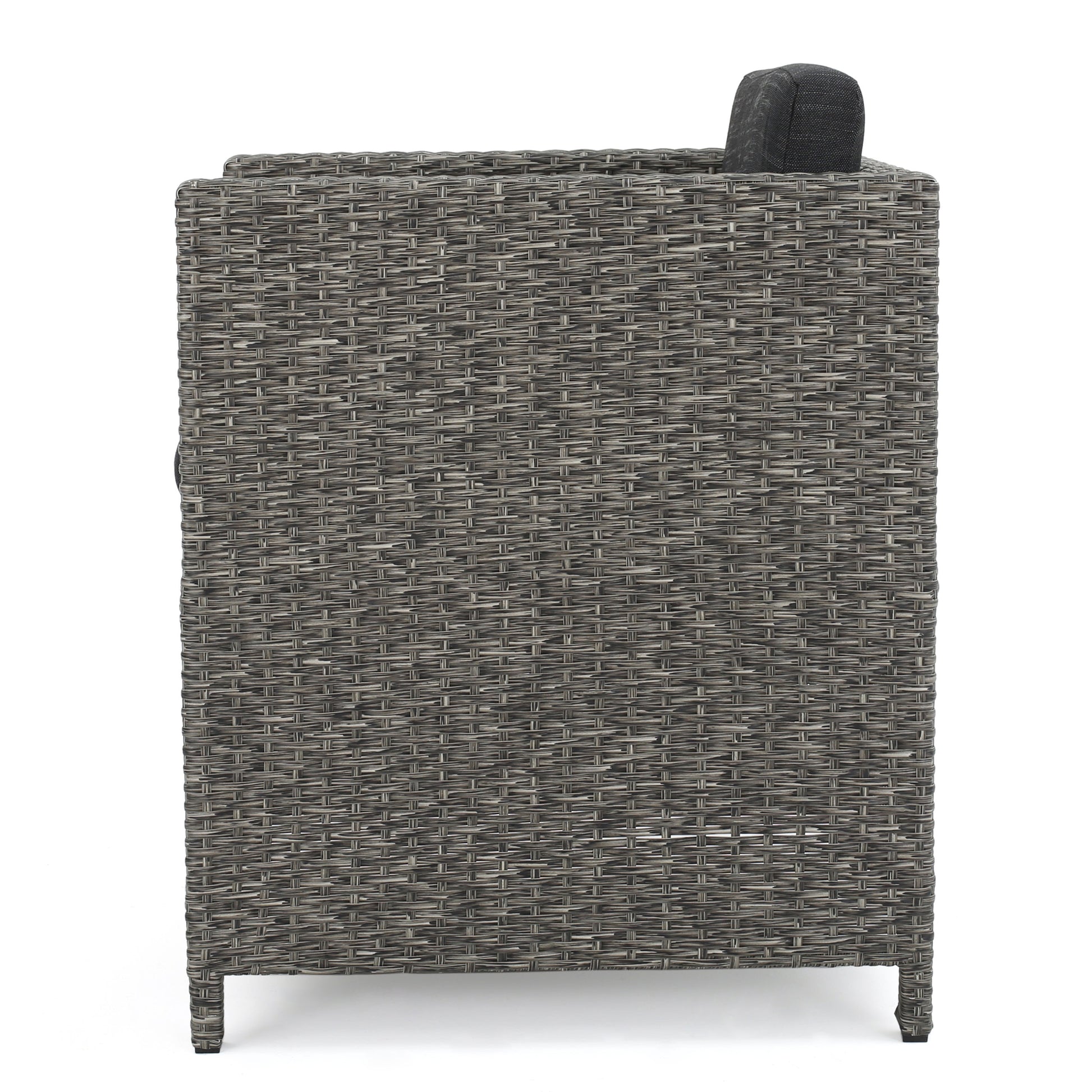 Puerta Dining Chair Set Of 2 Dark Grey Wicker