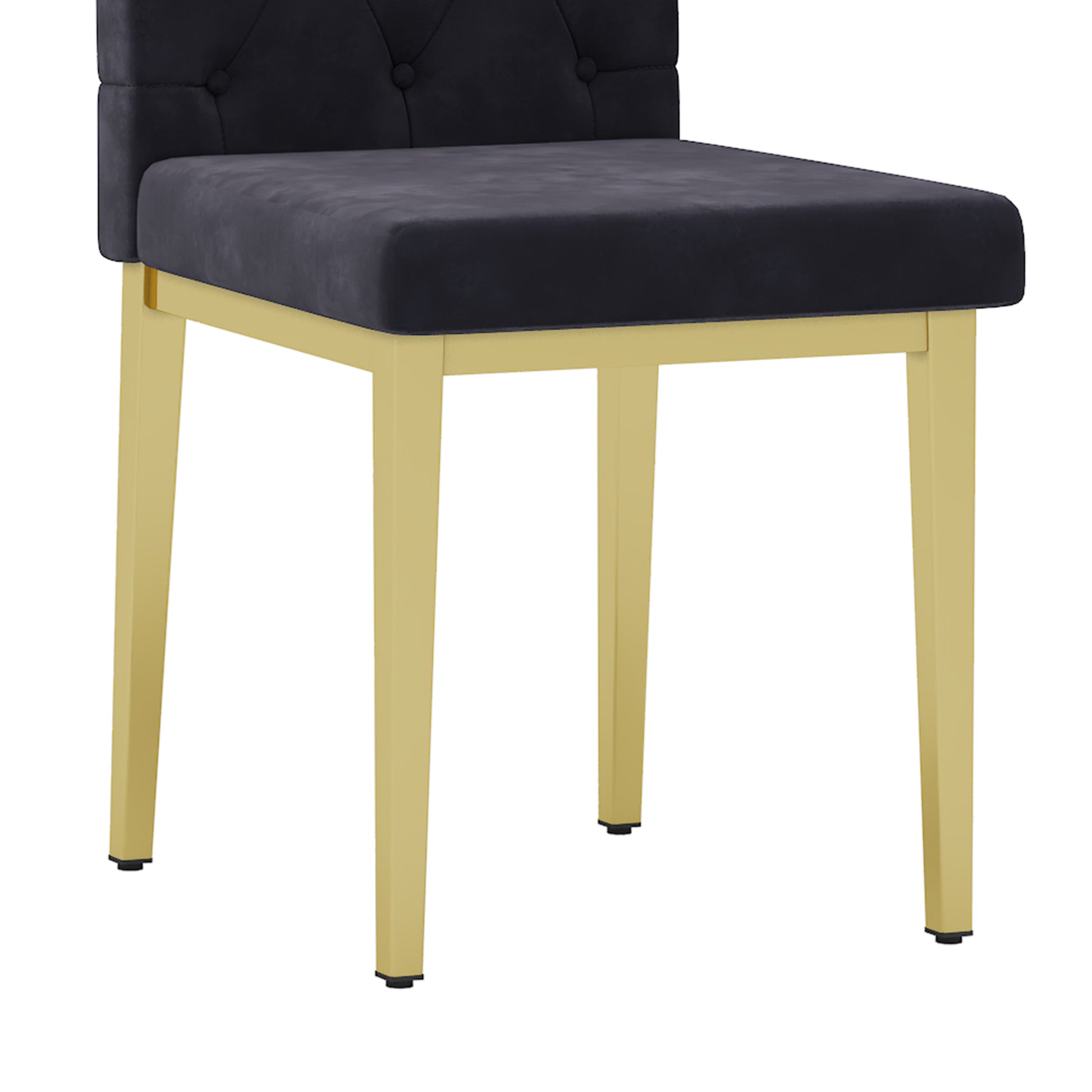 Table And Chair Set.Morden Luxurious Black Rectangular Patterned Dining Table With Glass Tabletop.Paried With 8 Dining Chairs, Modern Kitchen Upholstered High Backrest, Metal Leg. Black Gold Seats 8 Mdf Glass
