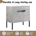 36 Inch Bathroom Vanity With Sink, Freestanding Bathroom Vanity Or Floating Is Optional Conversion 00336Cg 1 F Bl9090B Kd Packing Cement Grey 2 Bathroom Freestanding Modern Plywood