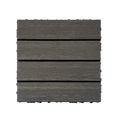 Wood Plastic Composite Deck Tiles Set Of 20Pcs, Diy Interlocking Decking Tiles, Floor Tile, Durable, Maintenance, Waterproof, Indoor Outdoor, 12X12In Dark Grey Dark Grey Modern Plastic Wood Plastic