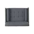 Club Chair Dark Grey Fabric