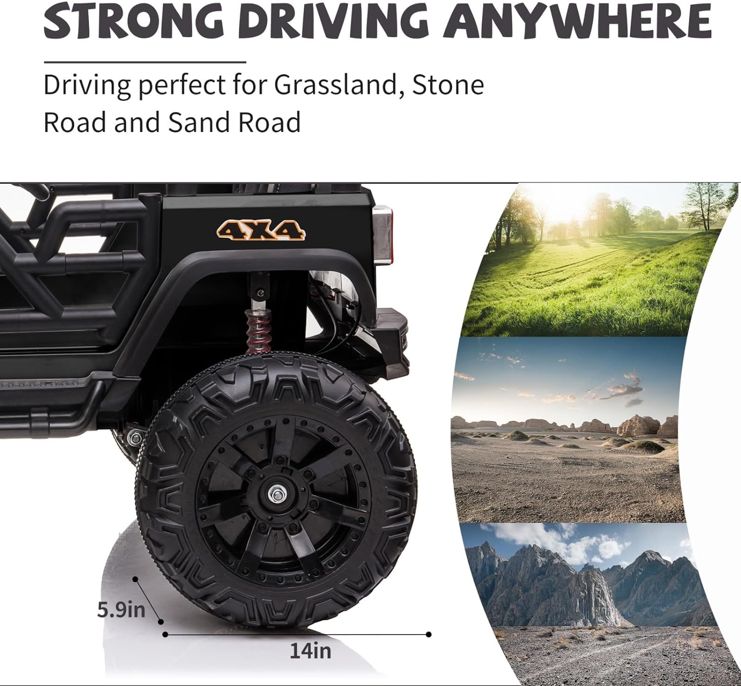 24V Ride On Car Truck With Remote Control, 2 Seater Kids Electric Car, Spring Suspension, 9Ah Battery Powered, 3 Speeds, Double Doors, Music Player Black 50 99 Lbs 5 To 8 Years Abs Rubber Steel Q235