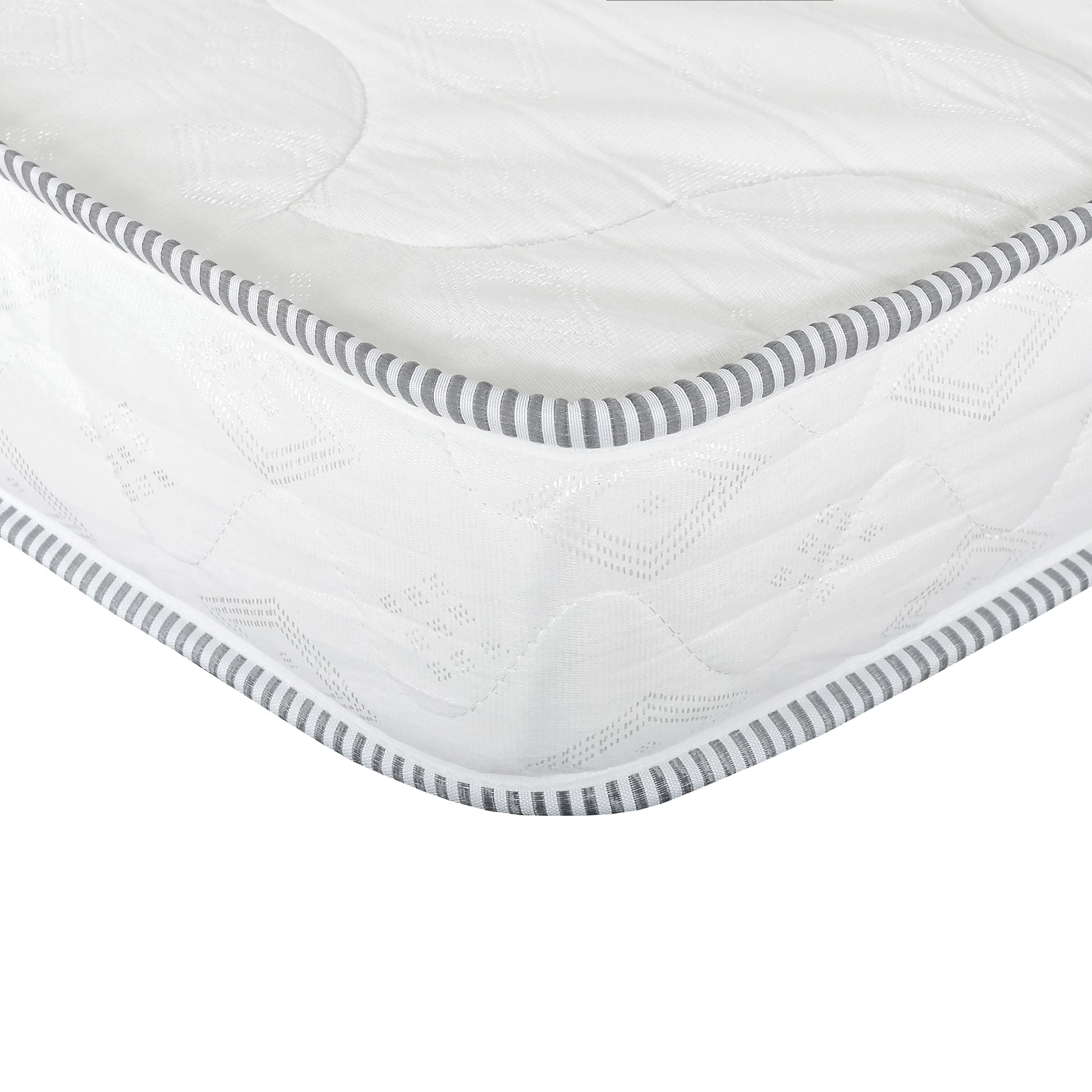 6 In. Firm Foam Bed In A Box Mattress, Full Size Reversible Foam Mattress, White White Bedroom Modern Polyurethane Foam Polyester Full