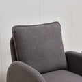 Modern Sherpa Upholstered Accent Chair, Comfortable Living Room Armchair, Lounge Chair For Bedroom, And Office Stylish And Ergonomic Design Gray Foam Sherpa