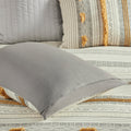 3 Piece Cotton Comforter Set Gray Yellow Full Queen Queen Gray Yellow Cotton