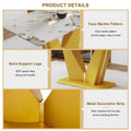 Modern Minimalist Rectangular Dining Table, 0.4 