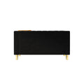 Fx P85 2S Bk 2 Seats Sofa Black Velvet 2 Seat
