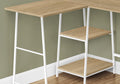 Computer Desk, Home Office, Corner, Storage Shelves, 48