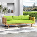 Claremont 3 Seater Daybed Teak Wood Waterproof Fabric