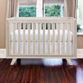 Wooster Crib In Almond Almond Nature Bedroom Contemporary Pine Wood