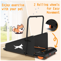 Dog Treadmill Small Dogs Dog Treadmill For Medium Dogs Dog Pacer Treadmill For Healthy & Fit Pets Dog Treadmill Run Walk Black Orange Steel