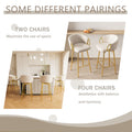30 Inch Dining Chairs Set Of 2 Modern Style 360 Swivel Bar Chairs With Simple Design, Comfortable High Stools, And Flexible Dining Chairs Suitable For Bars, Restaurants,Velvet Bar Chair Beige Beige