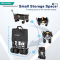 Black & Orange Folding Campers Black Gold Metal