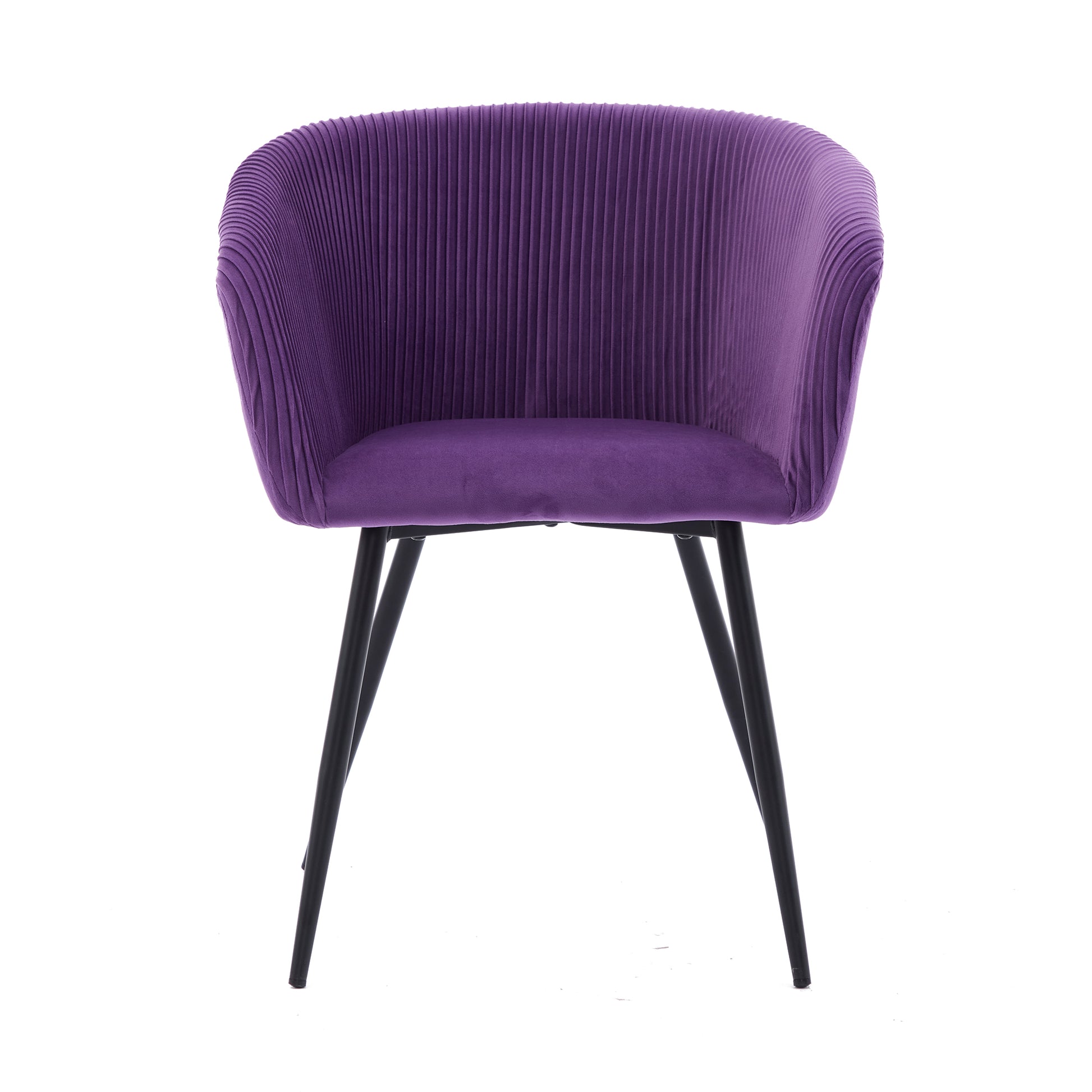 Ts Stripe Dinding Chair 1Pc Purple Purple Velvet