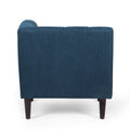 Sofa Navy Blue Fabric 6 Seat