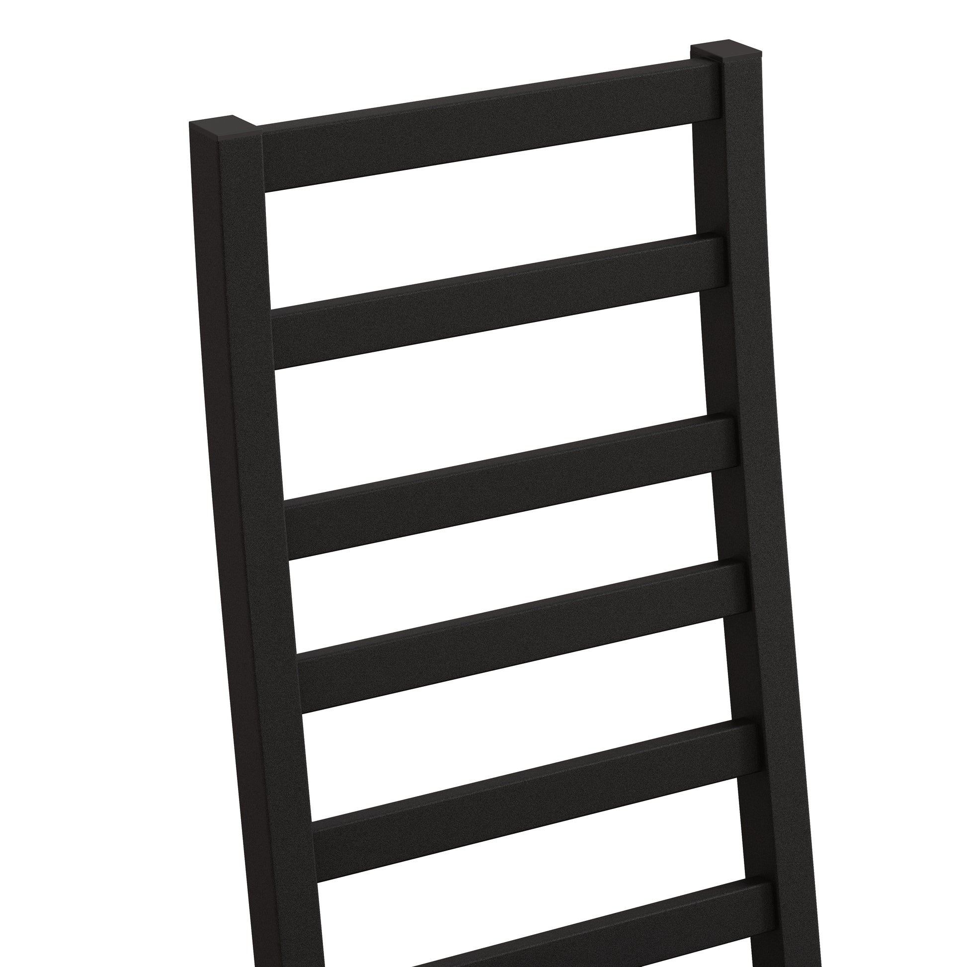 Metal Dining Chairs Set Of 2, Steel Legs And Pu Leather Seats, High Back Armless Dining Chairs, For Kitchen, Living Room, Black Black Steel