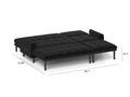 Ivory Corduroy Sectional Sofa: Convertible 3 Seater Sofa, L Shaped Sofa, And Bed Ivory Velvet Metal Primary Living Space Medium Soft Loose Back Pillow Top Arms Foam Fabric Metal 3 Seat