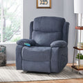 Massage Recliner Charcoal Fabric