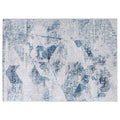 Lexi 5 X 7 Modern Area Rug, Abstract Art Design, Soft Fabric, Blue, Gray Blue Grey Fabric