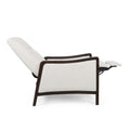 Recliner Chair Beige Fabric