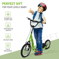 Aosom Youth Scooter, Teens Kick Scooter, Adjustable Handlebar Ride On Toy For 5 With 16