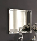 Voeville Ii Platinum Finish Mirror Silver Mirror,Synthetic Wood