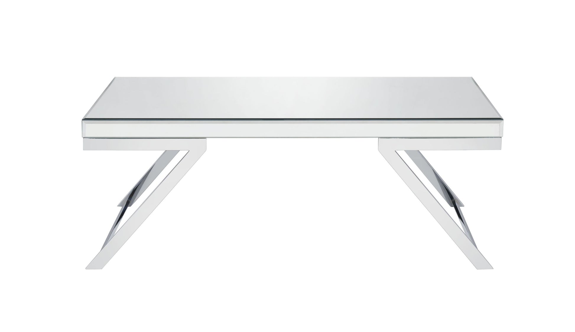 Alfresco Mirrored Coffee Table Silver Silver Wood