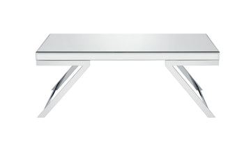 Alfresco Mirrored Coffee Table Silver Silver Wood