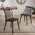 Dining Chair Black Polypropylene