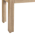 3 Piece Retro Dining Set, Rectangular Trestle Table And 2 Wooden Benches For 4 People For Dining Room And Kitchen Natural Wood Natural Wood Solid Wood Mdf