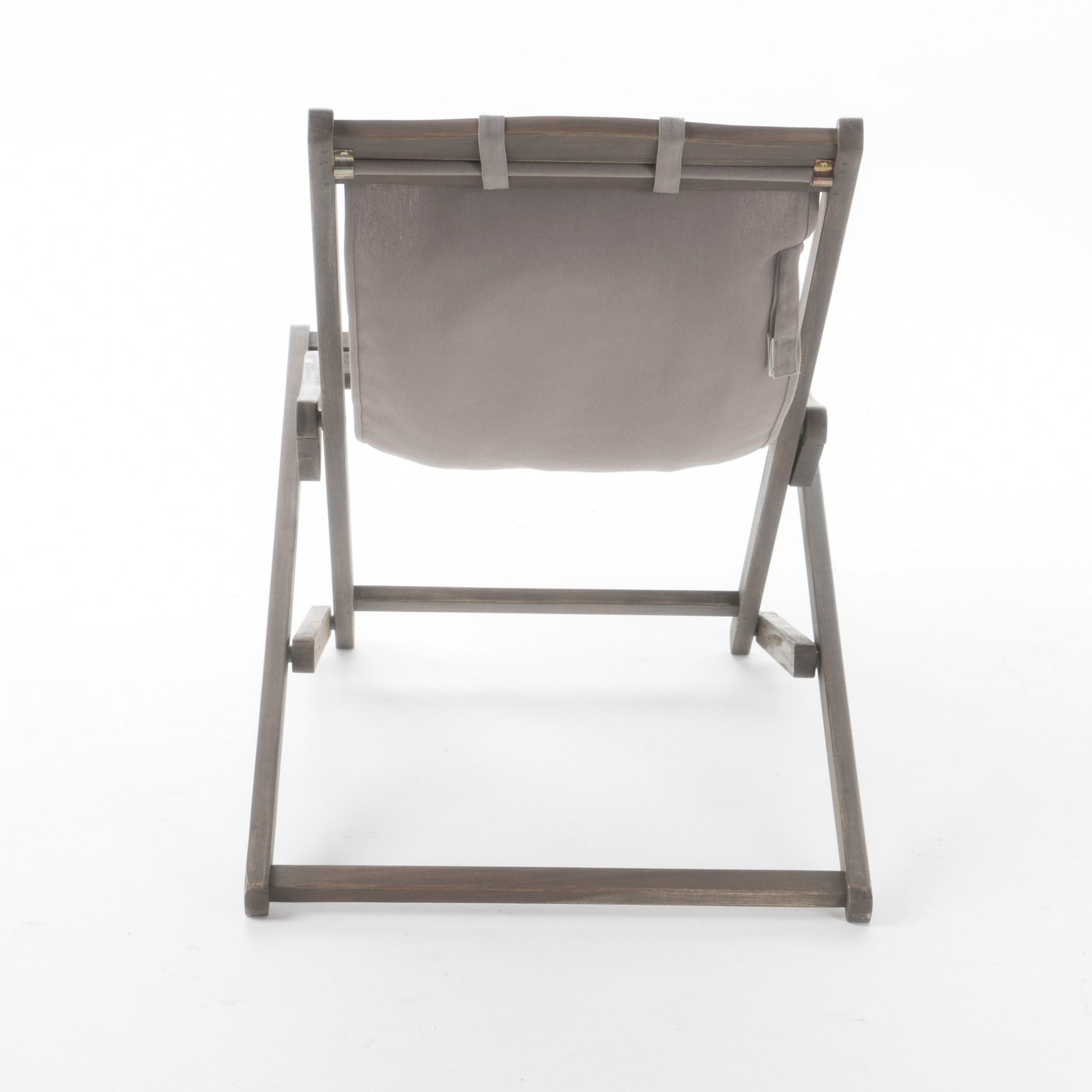 Nikki Beach Sling Chair Grey Set Of 2 Grey Wood