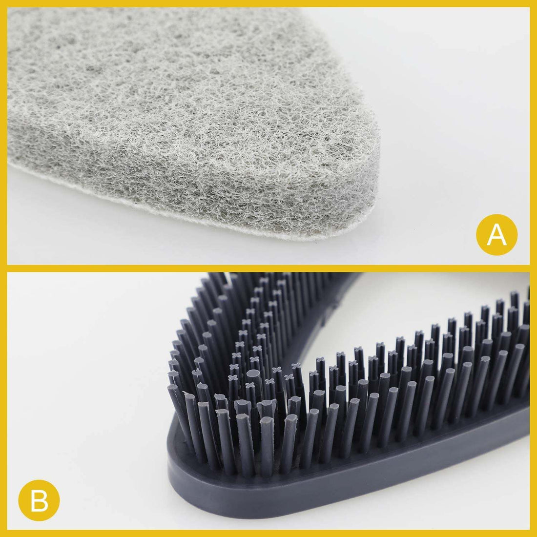 Tub Tile Scrubber Brush 2 In 1 Cleaning Brush Pole Stiff Bristles Scouring Pads For Cleaning Bathroom Kitchen Toilet Wall Tub Tile Sink Non Scratch Black Iron