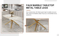 Large Modern Minimalist Rectangular Dining Table With 0.39 