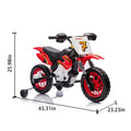 12V Kids Ride On Electric Toy Motorcycle,Rear Suspension,Twist Grip Throttle,Slow Start,Removable Training Wheels,Indie Music Box With Horn And Engine,Simulation Of Dirt Bike Modeling For Kids 3 8. Red 50 99 Lbs Polypropylene