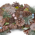 18.5'' Pine Cone Wreath Natural Foam