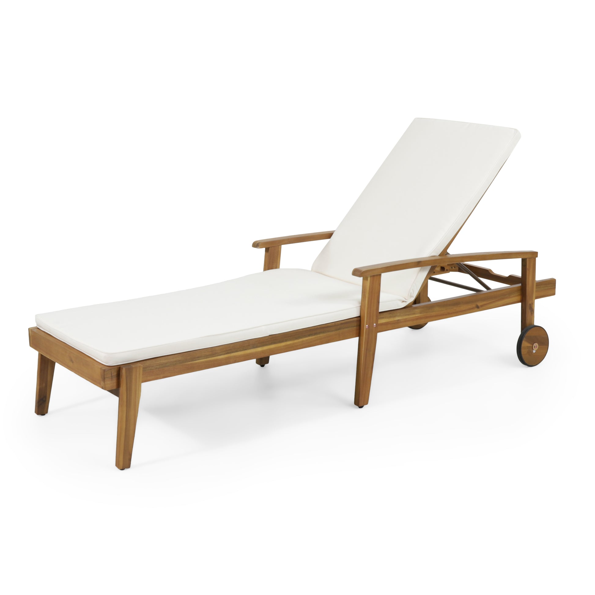 Jason Chaise Lounge Teak Fabric