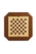 Bishop Cherry Finish Reversible Chess Checker Game Table W Game Tray Chess Fingures Not Included Cherry Synthetic Wood
