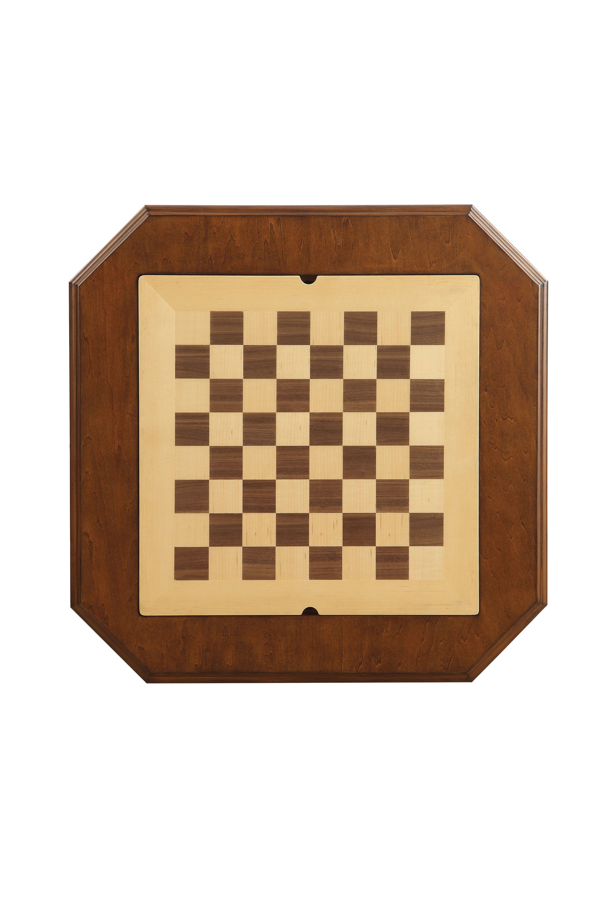 Bishop Cherry Finish Reversible Chess Checker Game Table W Game Tray Chess Fingures Not Included Cherry Synthetic Wood
