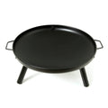 23 Inch Outdoor Fire Pit, Durable Wood Burning Fireplace Bowl With Grill Rack For Patio Garden, Backyard, Porchcamping, Bbq, Picnic Bonfire Black Garden & Outdoor Steel