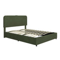 Upholstered Platform Queen Size Hydraulic Storage Bed, Lift Up Storage Bed With Rgb Led Light, Bluetooth Speaker, No Box Spring Needed, Lychee Velvet, Green Queen Green Velvet Fabric Metal