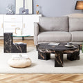 The Detachable Double Decker Coffee Table, The Stylish Design Is More Precious, And The Detachable Design Can Make The Use Of Space More Flexible And Suitable For Various Scenes. Black Mdf