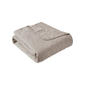 Oversized Quilted Throw Khaki 60X70