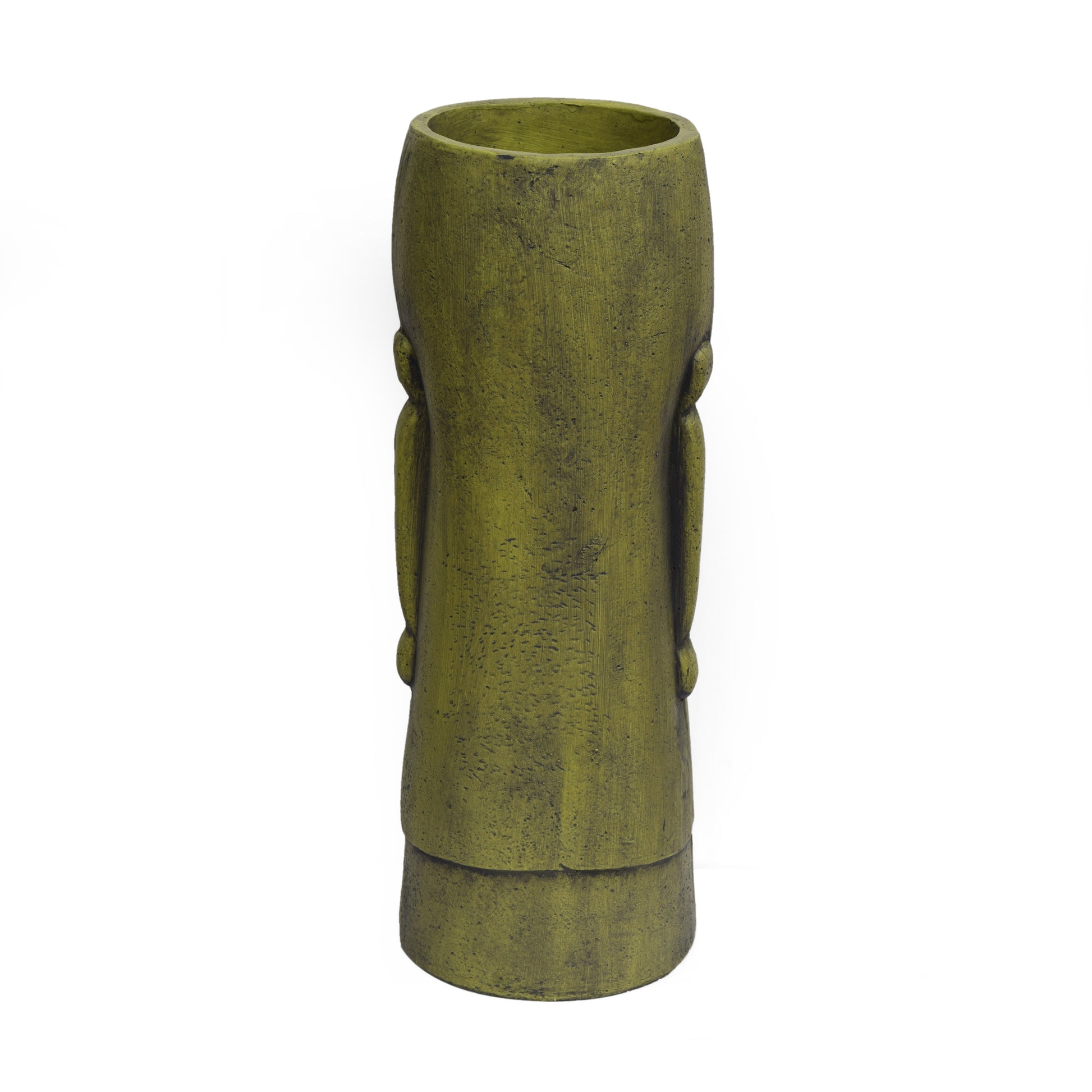 Glacier Cast Sone Urn Antique Green Magnesium Oxide