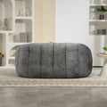 Coolmore Bean Bag Sofa Lazy Sofa Durable Comfort Lounger High Back Bean Bag Chair Couch For Adults And Kids, Indoor & Outdoor, Accent Floor Soft Lounge Chair Gray Chenille Gray Primary Living Space