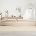 Unique Modeling Design,Upholstered Indoor Furniture,Foam Filled Sleeper Sofa Bed For Living Room,Bedroom,3 Colors Khaki Primary Living Space Modern Foam Polyester 4 Seat