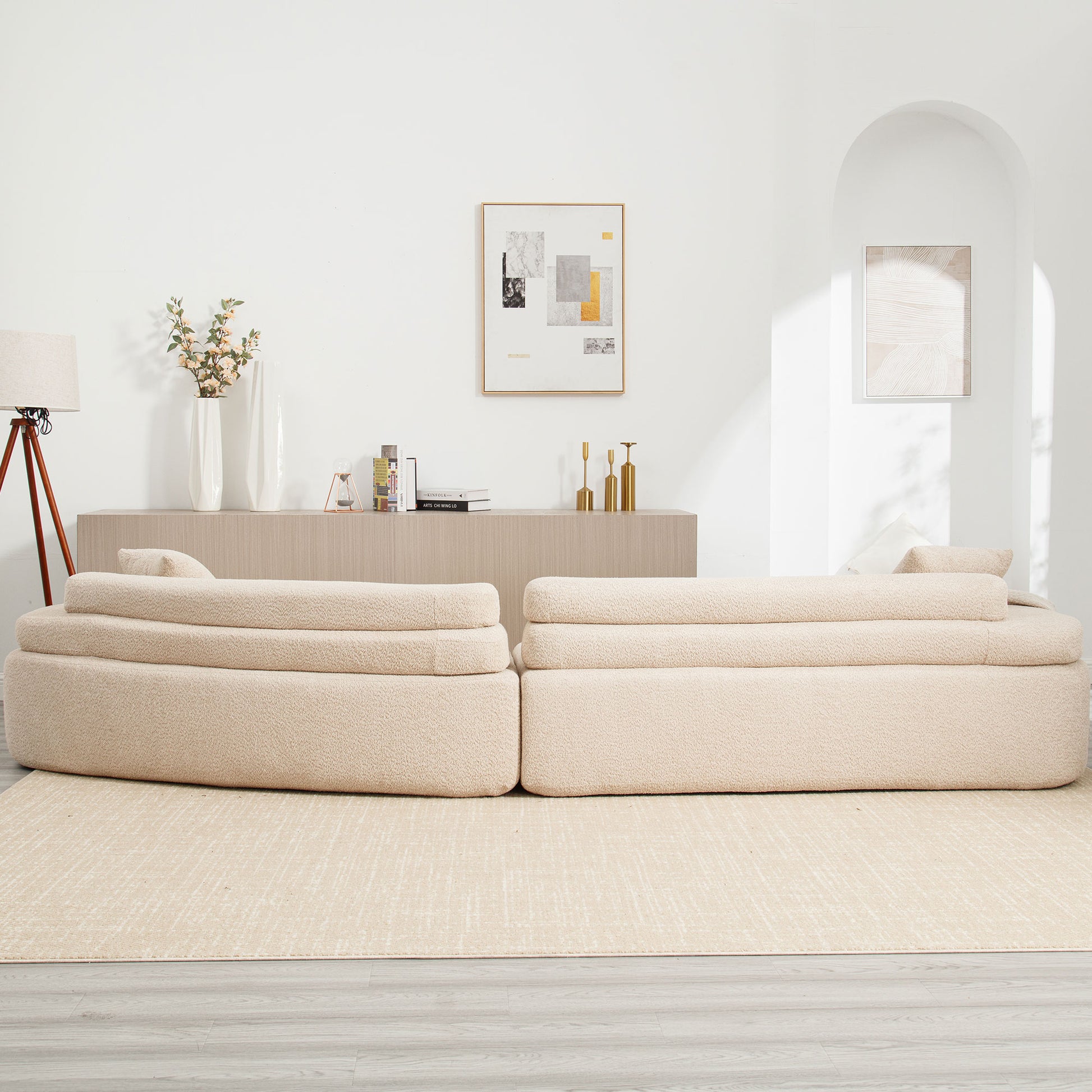 Unique Modeling Design,Upholstered Indoor Furniture,Foam Filled Sleeper Sofa Bed For Living Room,Bedroom,3 Colors Khaki Primary Living Space Modern Foam Polyester 4 Seat