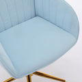 Ty Office Chair Baby Blue Velvet